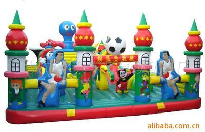 廠家直銷專業(yè)生產(chǎn)兒童充氣玩具蹦床、城堡 項(xiàng)城市水寨東方氣模玩具廠供應(yīng)